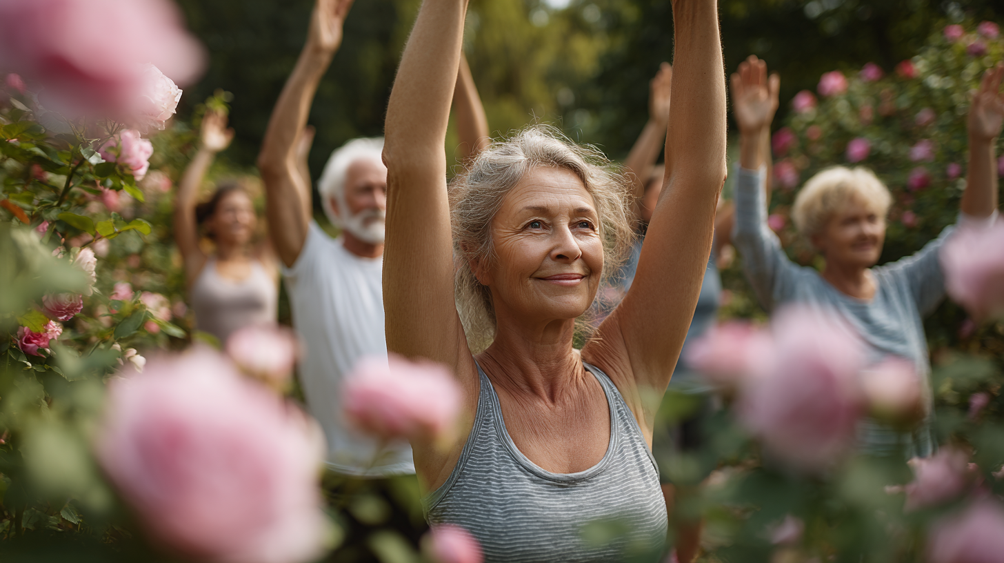 Інструктор йоги працює з сім'єю - бабуся, мама та дитина займаються разом